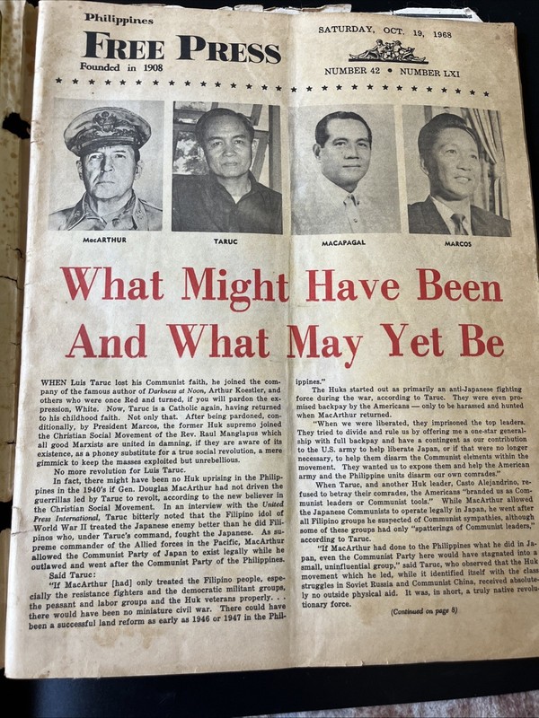 Free Press Magazine Philippines October 19, 1968 “…MY GUY!” gallery