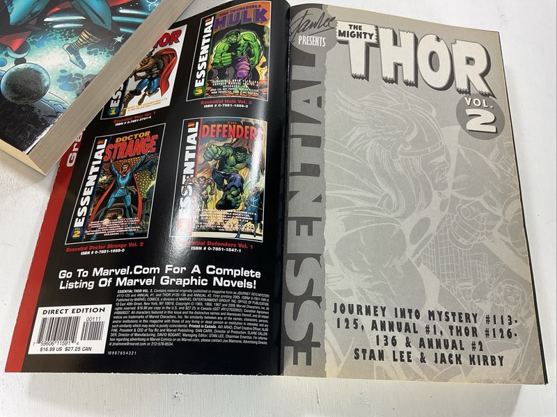 Marvel Essential Thor Vol 2 - 7 PB by Stan Lee gallery