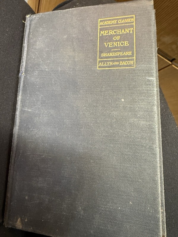 1917 Merchant of Venice Hardcover – Folk Art Style 1930s Student Doodles & Slang