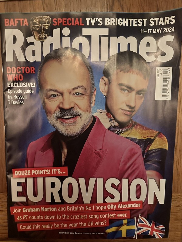 Radio Times 11th-17th May 2024 11-17/5/24 Eurovision 2024 & Doctor Who Episode