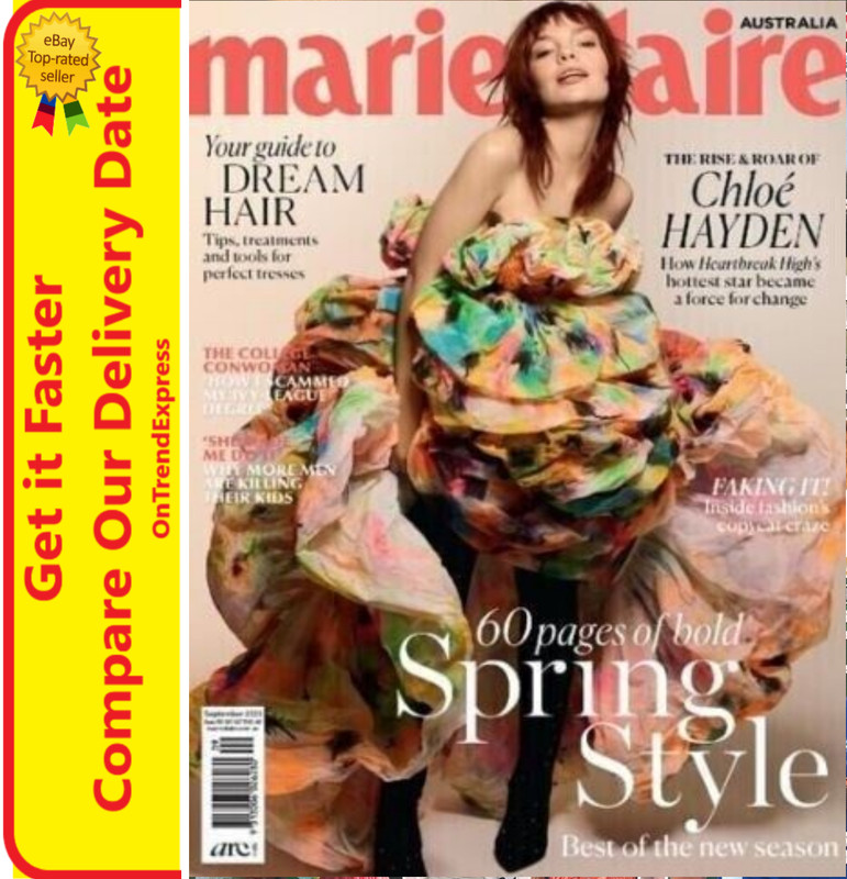 Marie Claire Australia Magazine September 2023 Chloe Hayden Spring Style