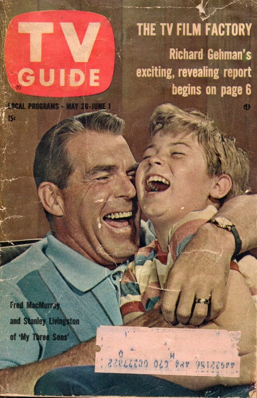 Vintage TV Guide 1962 My Three Sons Philadelphia Edition