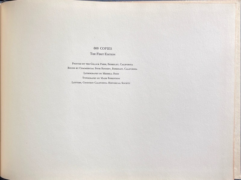 OFF FOR CALIFORNIA Wm Dougal 1949 1st Ed LTD 600 Biobooks GOLD RUSH MENLO PARK gallery