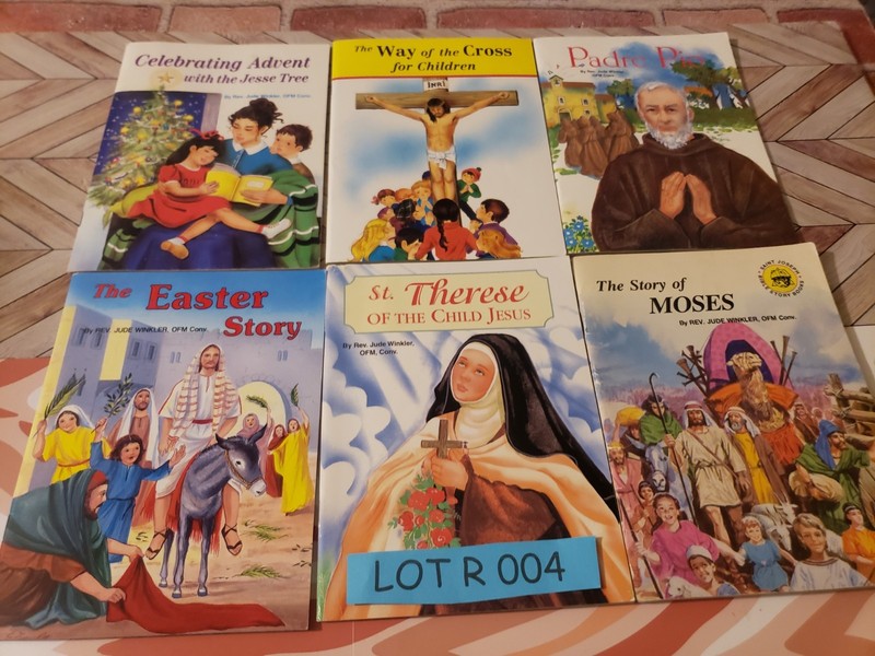 JUDE WINKLER – LOT OF 6 PAPERBACK BOOKS – ST. THERESE, PADRE PIO, ADVENT, MOSES,