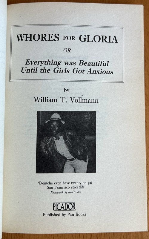 William T. Vollmann -1991 Picador UK First Edition Trade Paperback gallery