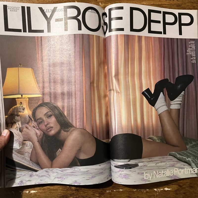 Interview Magazine 558 Winter 2024 Lily-Rose Depp Nikki Glaser Aaron Pierre gallery