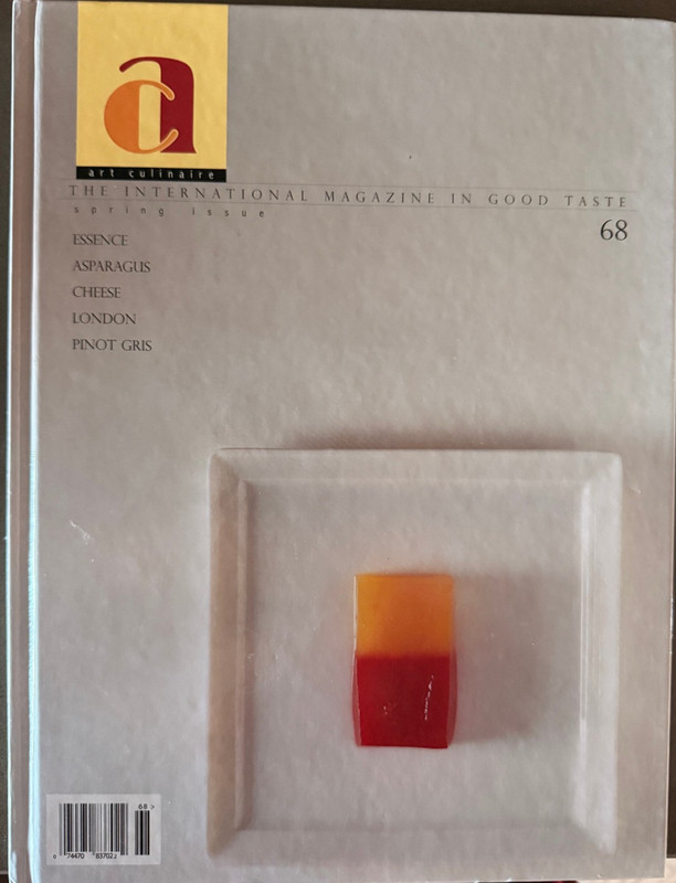 Art Culinaire 68 Spring 2003 Asparagus Pinot Gris London REDUCED