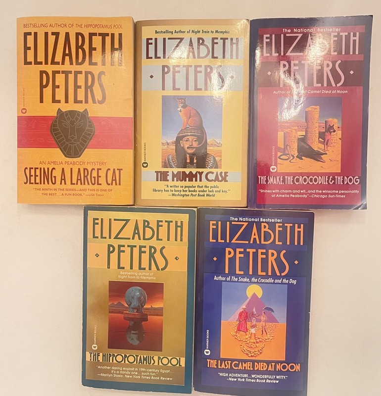 Elizabeth Peters; Amelia Peabody Ser; Mass Market PB; Lot Of 5 Books; Mystery