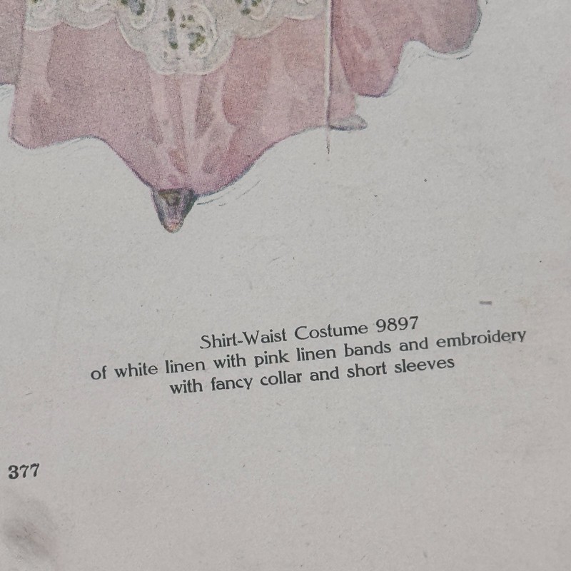 Lot 4 Antique 1905 The Delineator Color Fashion Plates Edwardian Ephemera gallery