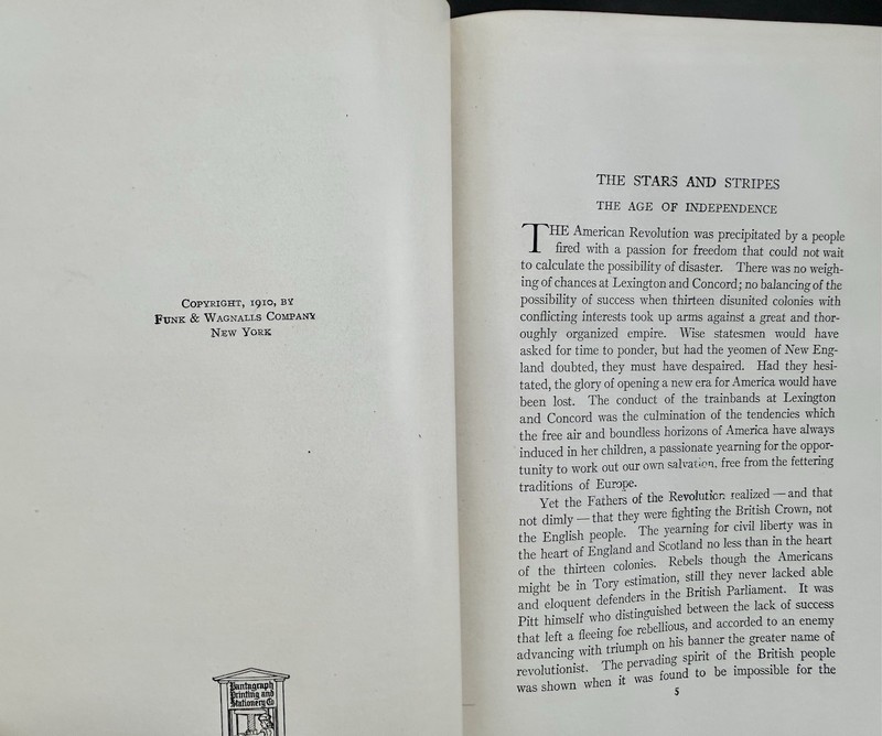 1912 THE REAL AMERICA 1763-1783 AGE OF INDEPENDENCE gallery