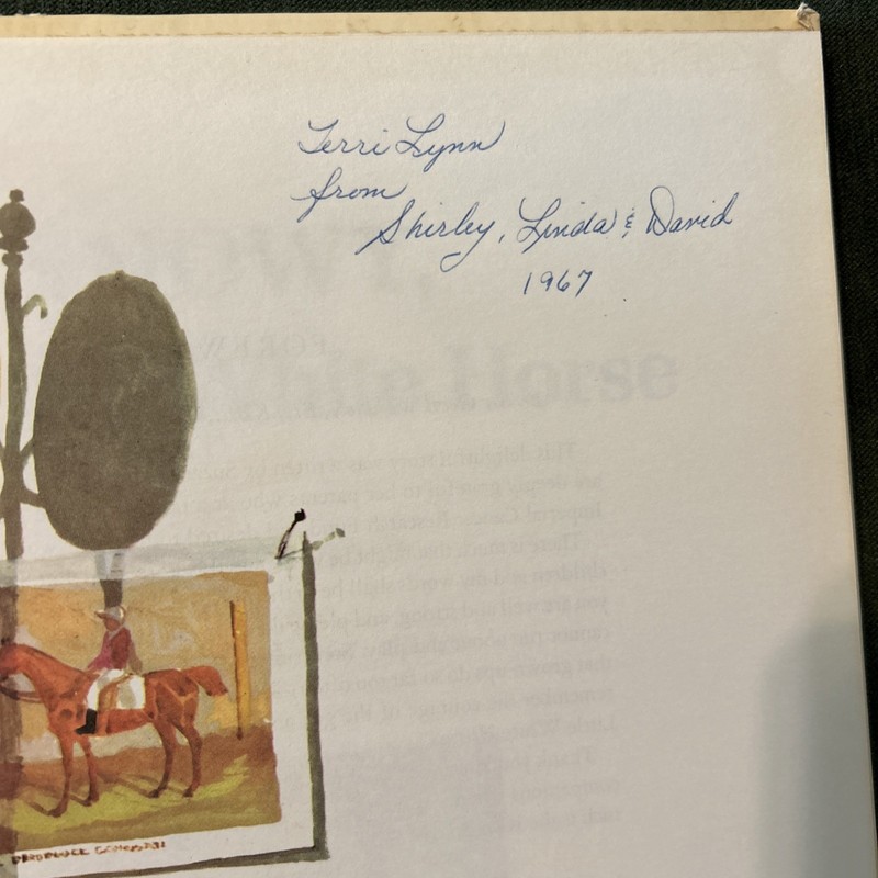 SNOWY, THE LITTLE WHITE HORSE : by Suzanne Reynolds : Big Golden : vintage gallery