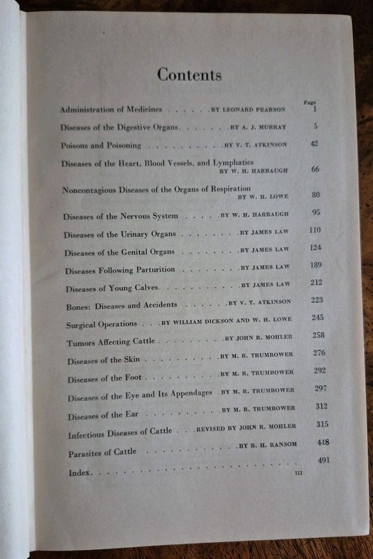 Diseases of Cattle 1942 USDA Farm Animal Care Book Vintage Illustrated gallery