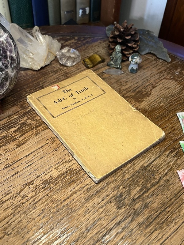 1926 1st – The A-B-C of Truth – Brown Landone – Lessons In New Thought / Scarce