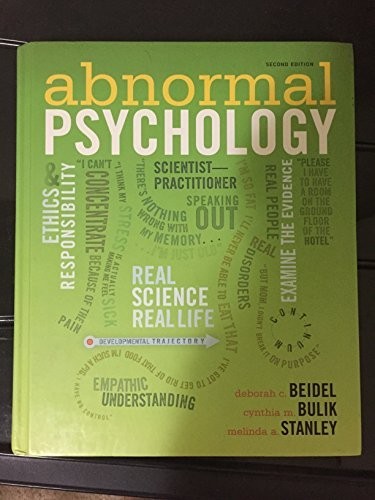 Abnormal Psychology: United St – VERY GOOD