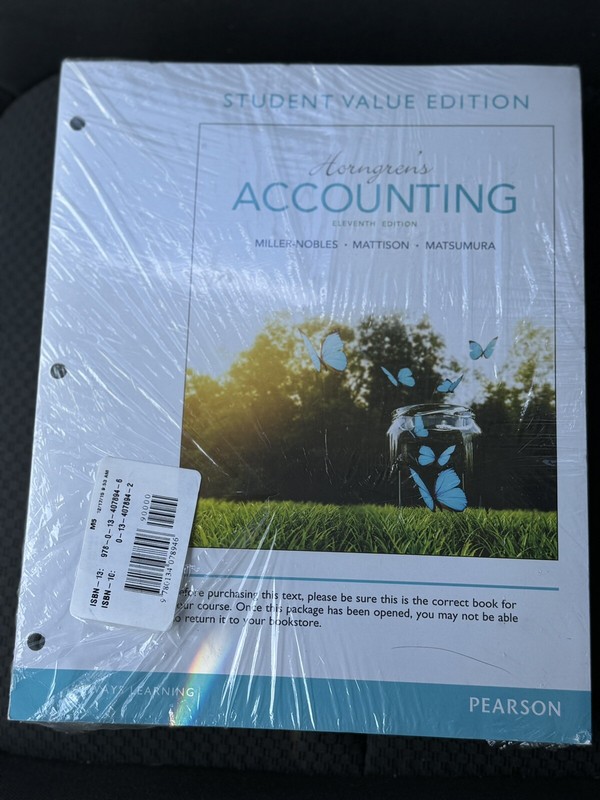 Horngren’s Accounting, Student Value Edition Plus MyAccountingLab with…
