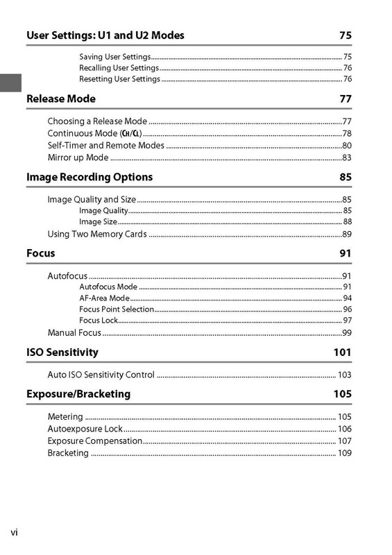 Nikon D7000 Instruction Owners Manual User Guide 348 Pages - Coil Bound gallery