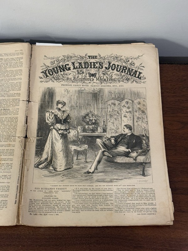 June 1st 1895 Young Ladies Journal - 1800s Weekly Fashion Women's Magazine RARE gallery