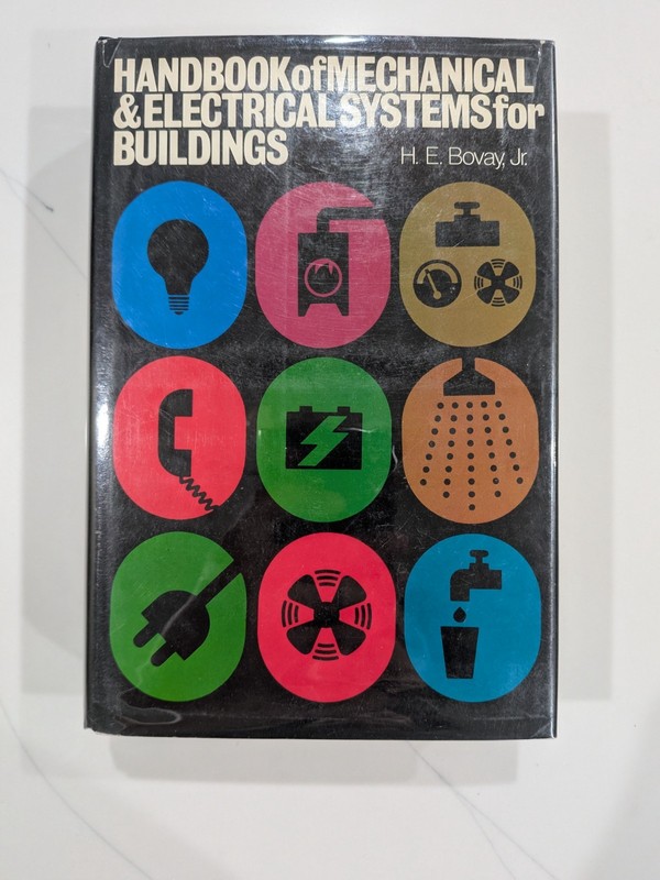 Handbook Mechanical & Electrical Systems Buildings | Bovay 1981 | 1st DJ Insert gallery