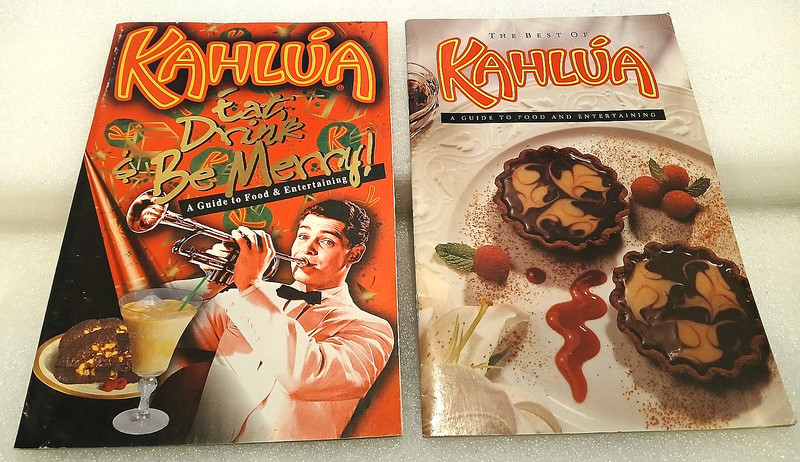 2 Kahlua Food & Entertainment Recipe Booklets-The Best Of &Eat, Drink & Be Merry