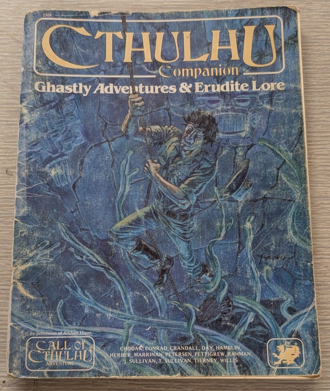 1983 Call of Cthulhu, CTHULHU COMPANION, Chaosium #2304, 1st Print RPG Book