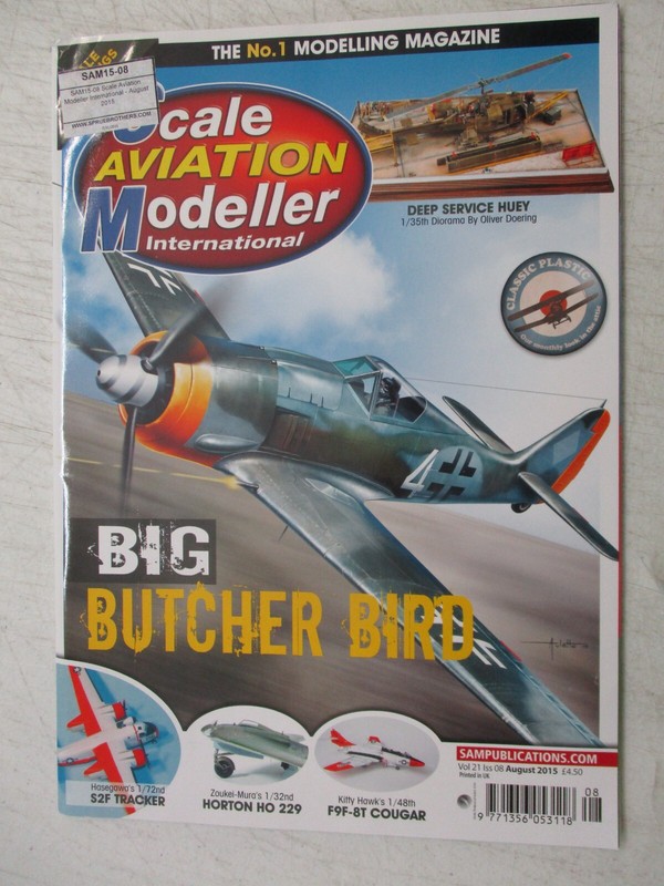 SCALE AVIATION MODELLER INTERNATIONAL UK MAGAZINE AUG 2015 HORTON HO 229 KIT
