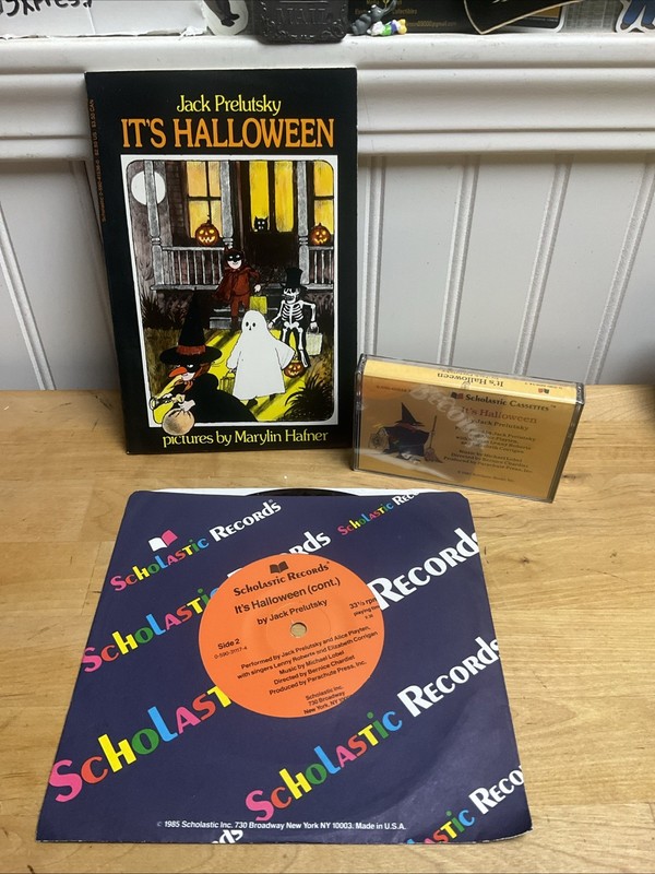 It’s Halloween Vintage Book By Jack Prelutsky With Cassette Sealed Scholastic