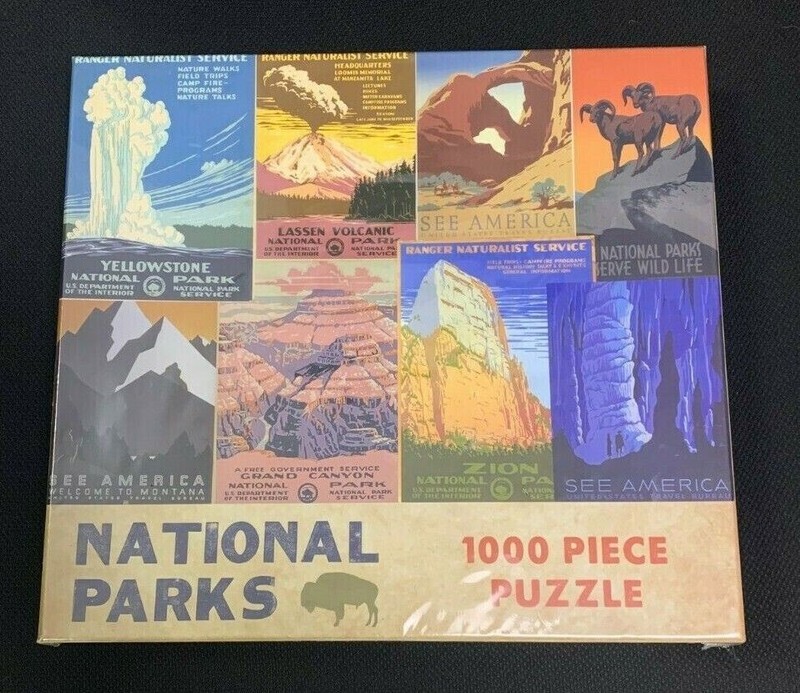 National Parks Puzzle 1000 PIECES by Gibbs Smith Publisher Staff – SEALED NEW