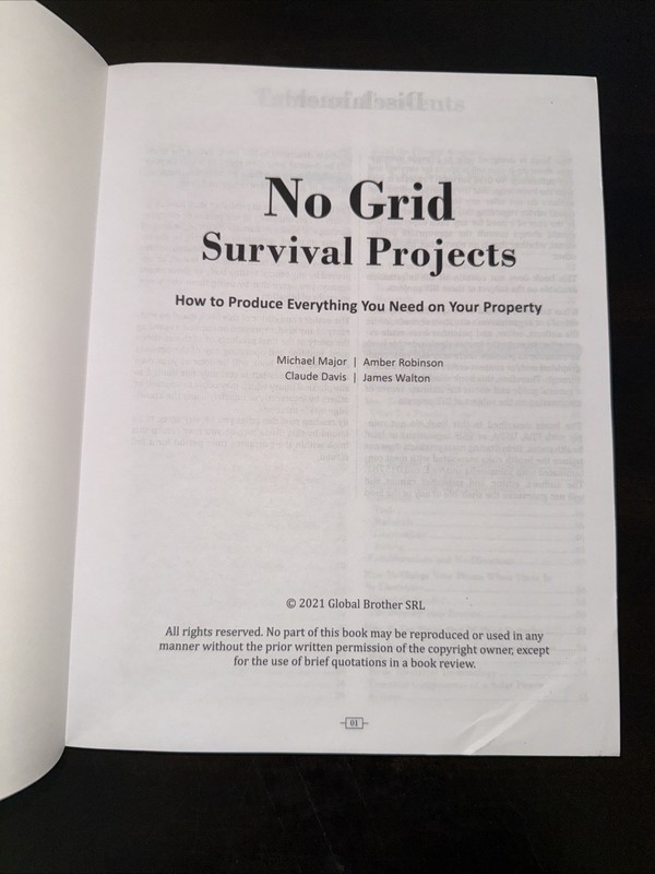 NO GRID Survival Projects Produce Everything You Need Off Grid PB Book gallery
