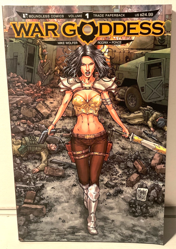 War Goddess Volume 1 Graphic Novel Boundless Comics Mike Wolfer