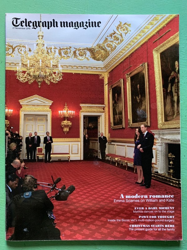 TELEGRAPH 27-11-2010 PRINCE WILLIAM KATE MIDDLETON Edna O’Brien Noel Fitzpatrick