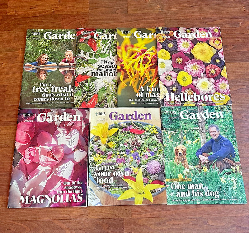 Bundle RHS The Garden Magazine x 7 Consecutive Issues November 2024 to May 2025