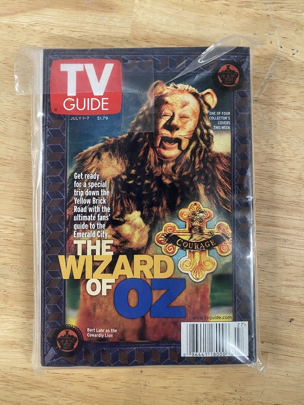 TV GUIDE SET OF 2 JULY 1-7,2000-THE WIZARD OF OZ 
