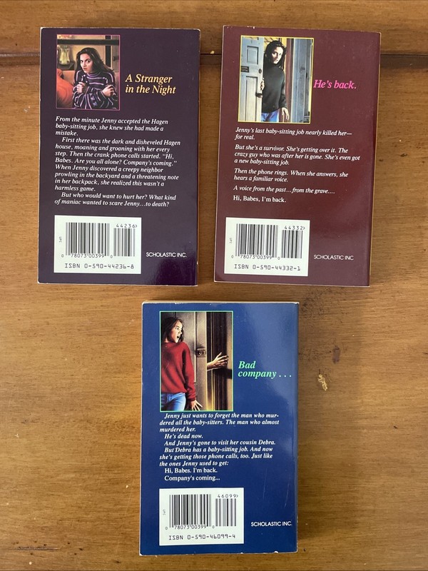 Vintage Lot of 3 The Babysitter R.L. Stine Books 1-3 PB Scholastic 1st Ed. 1989 gallery