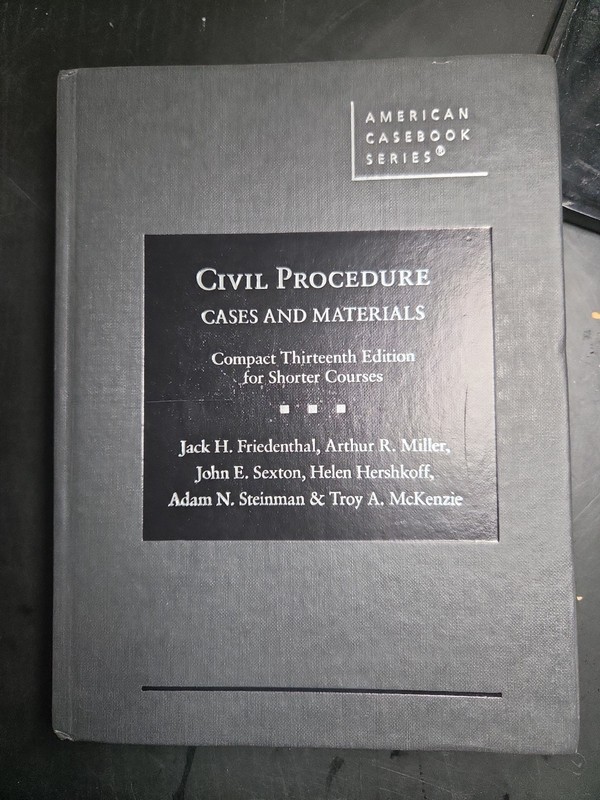 787- civil procedure cases and materials compact 13 edition. 9781636591834