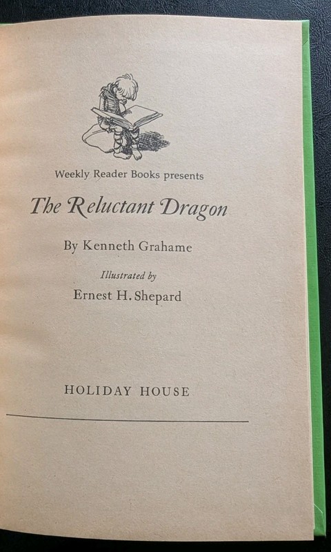 Weekly Reader The Reluctant Dragon By Kenneth Grahame Vintage gallery