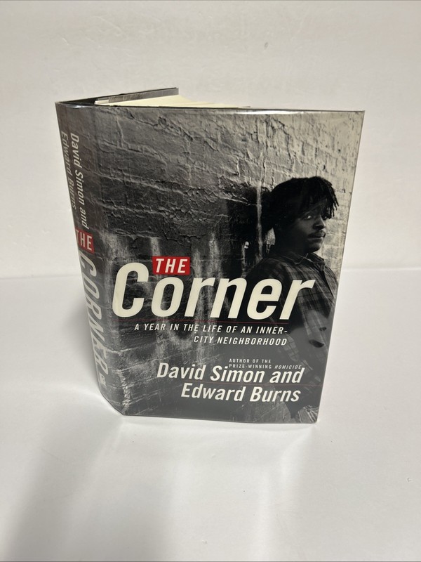 SIGNED The Corner by David Simon & Edward Burns 1997 1st Edition Hardcover W /DJ