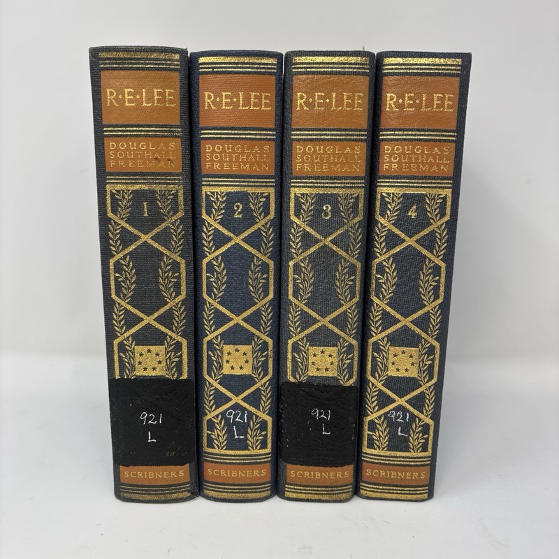 R.E. Lee Biography Douglas Freeman 4 Vol HC Set 1936 Pulitzer Prize Ed 1944 READ