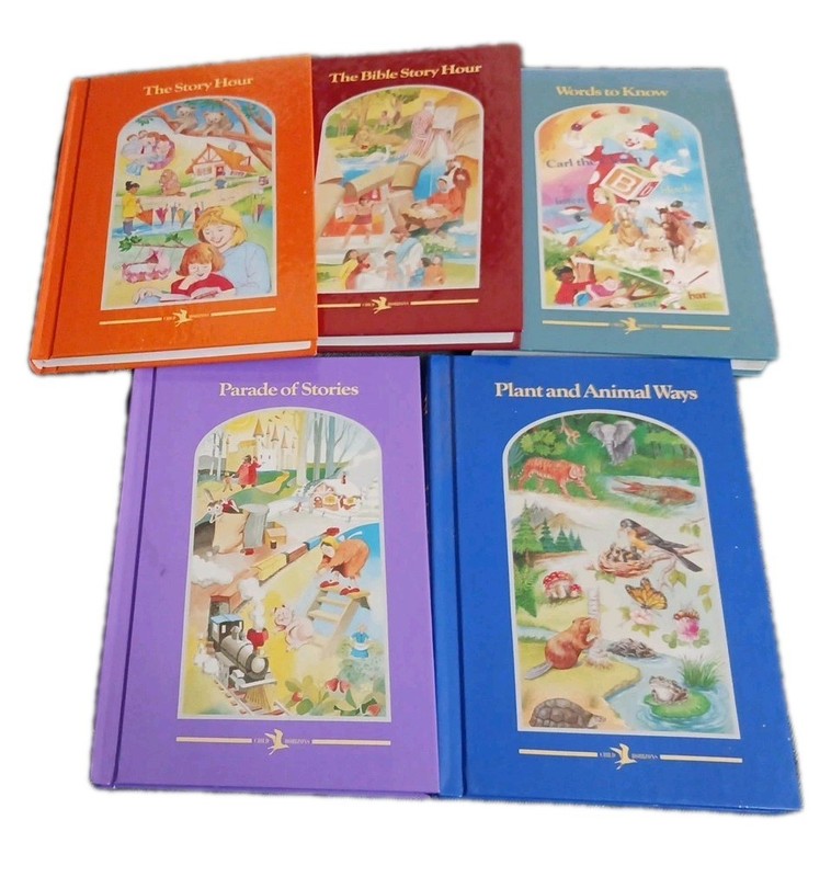 LOT OF 5 CHILD HORIZONS BOOKS 1996 STANDARD EDUCATION CORP, HC Copyright