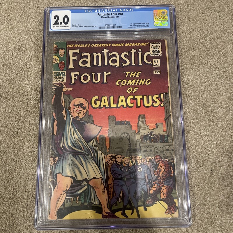 Fantastic Four #48 CGC 2.0 1st App Silver Surfer 1st Cameo Galactus CENT