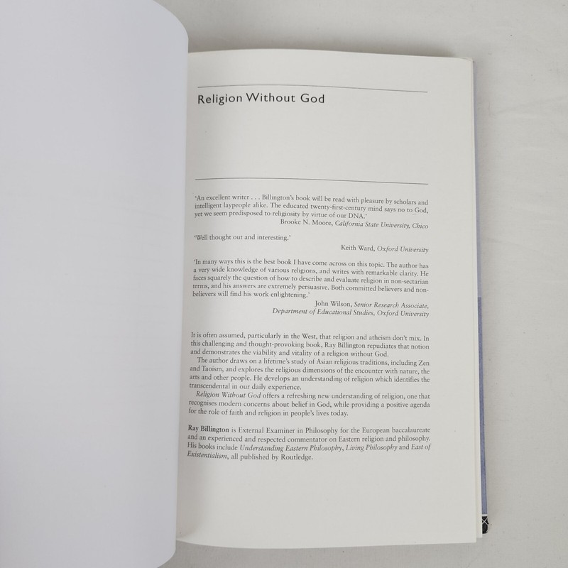 Religion Without God Hardcover Book Exploring Comparative Religion Atheism gallery