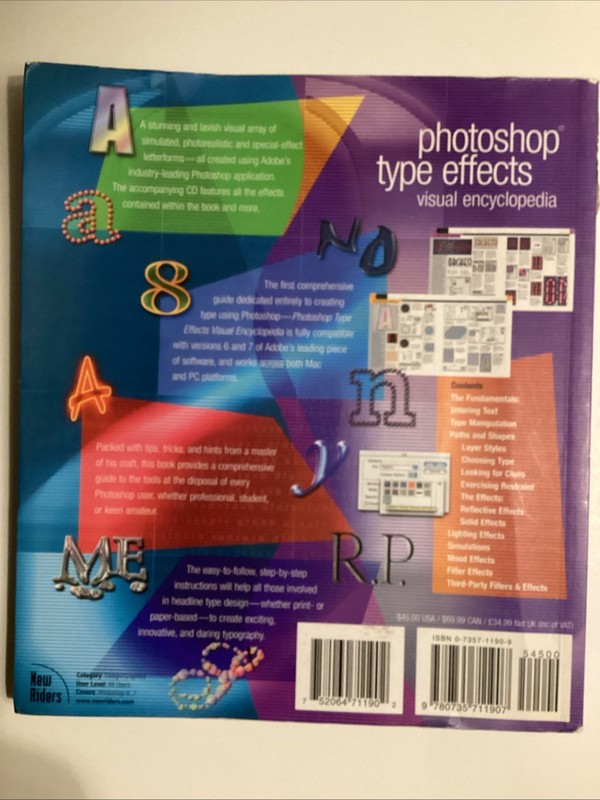 Voices That Matter Ser.: Photoshop Type Effects Visual Encyclopedia by Roger... gallery