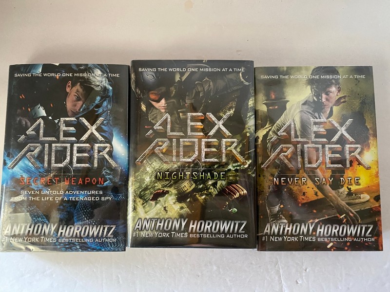 Alex Rider Secret Weapon Nightshade Never Say Die Anthony Horowitz Series YA Spy