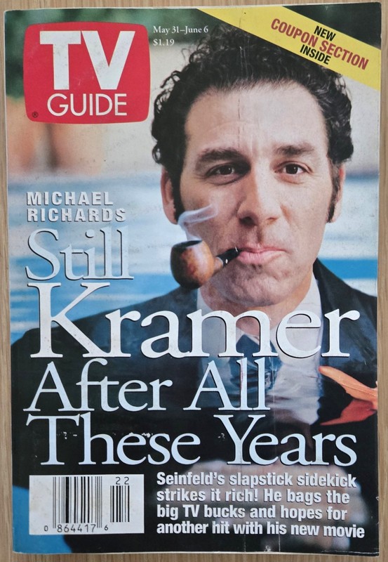 TV Guide 5/31/97 Michael Richards of «Seinfeld,» Hannah Storm, Tony Awards