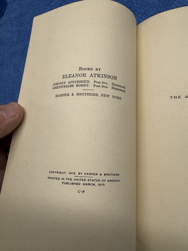 Johnny Appleseed, Eleanor Atkinson 1915 FIRST ED "C-P" STUART CLOSE HOMEOPATHY gallery