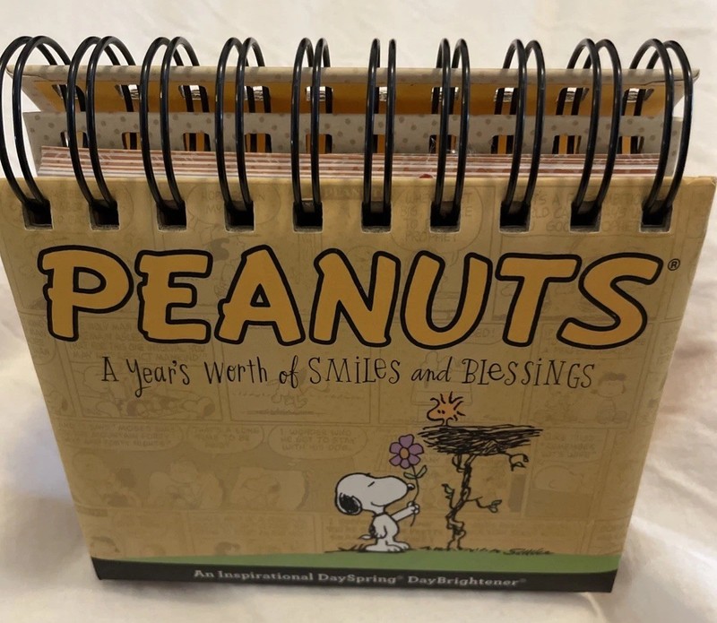DaySpring Charles Schulz Peanuts Day Brightener Stand Up Calendar Inspirational