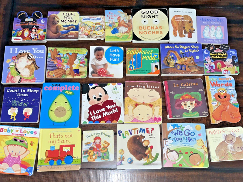 Lot of 25 Board Books assorted Bedtime Stories- Eric Carle, Goodnight Moon Book