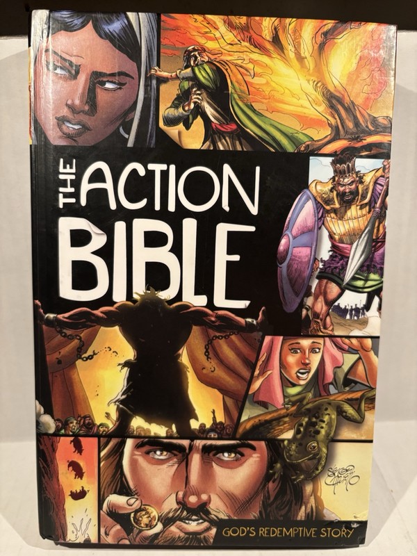 The Action Bible God’s Redemptive Story Hardcover Doug Mauss Sergio Cariello