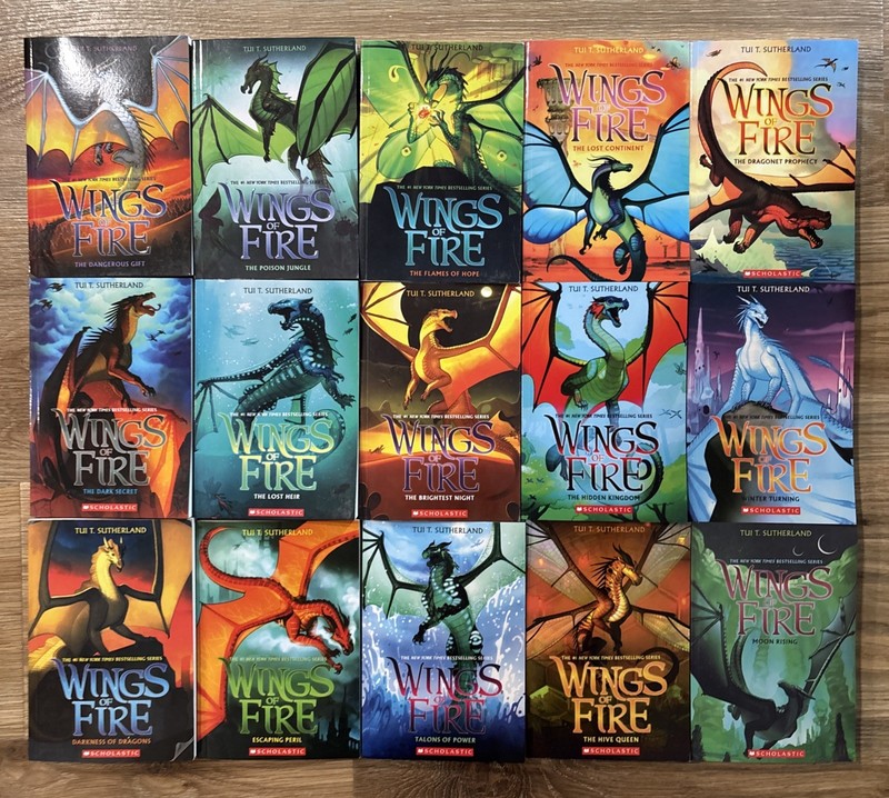 Wings of Fire Series Tui T.Sutherland Complete Set 1-15 Books
