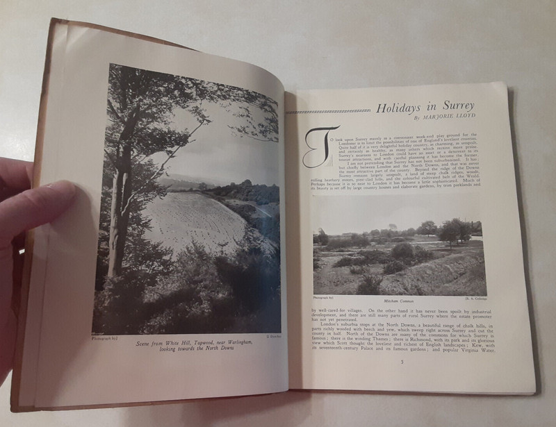 Vintage Surrey County UK England Shopping Travel Tourism Guide Book Ads 1920s gallery