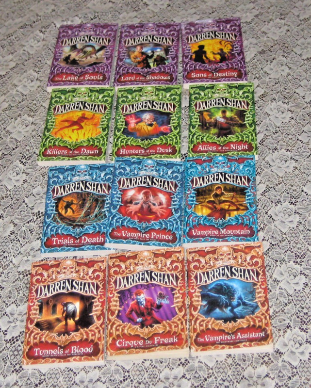 Complete Set of Cirque du Freak Books 1-12 Darren Shan Lot Vampires